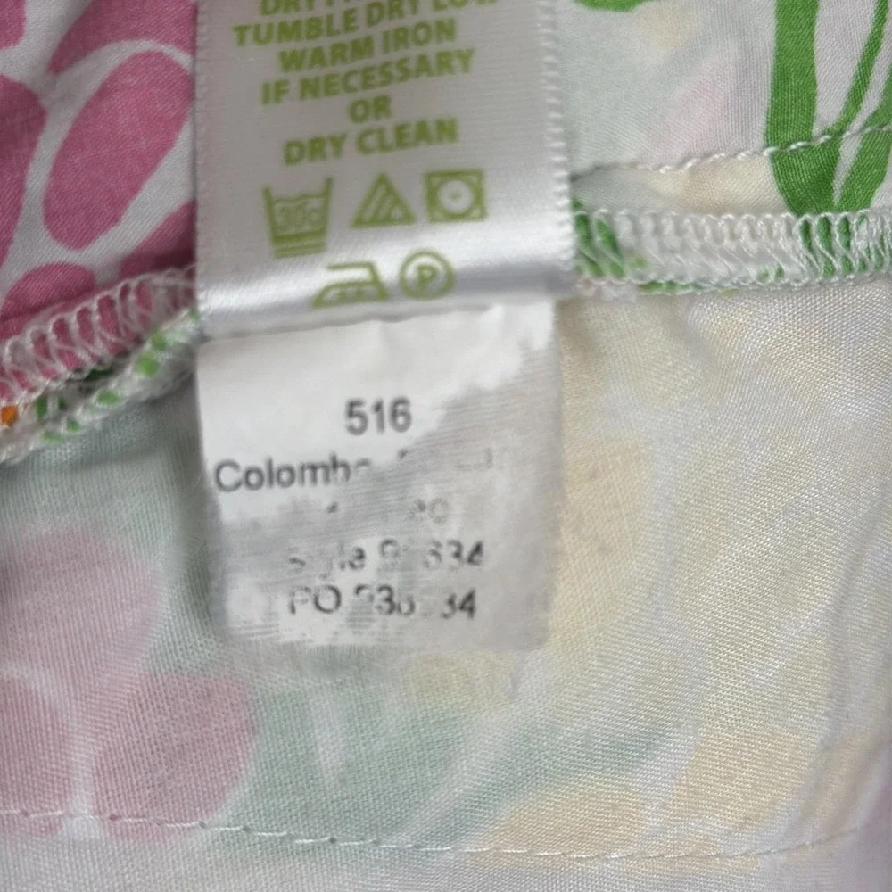Lilly Pulitzer Shorts Womens 0 Callahan Minnie Zinny Print Cotton Floral Bright‎